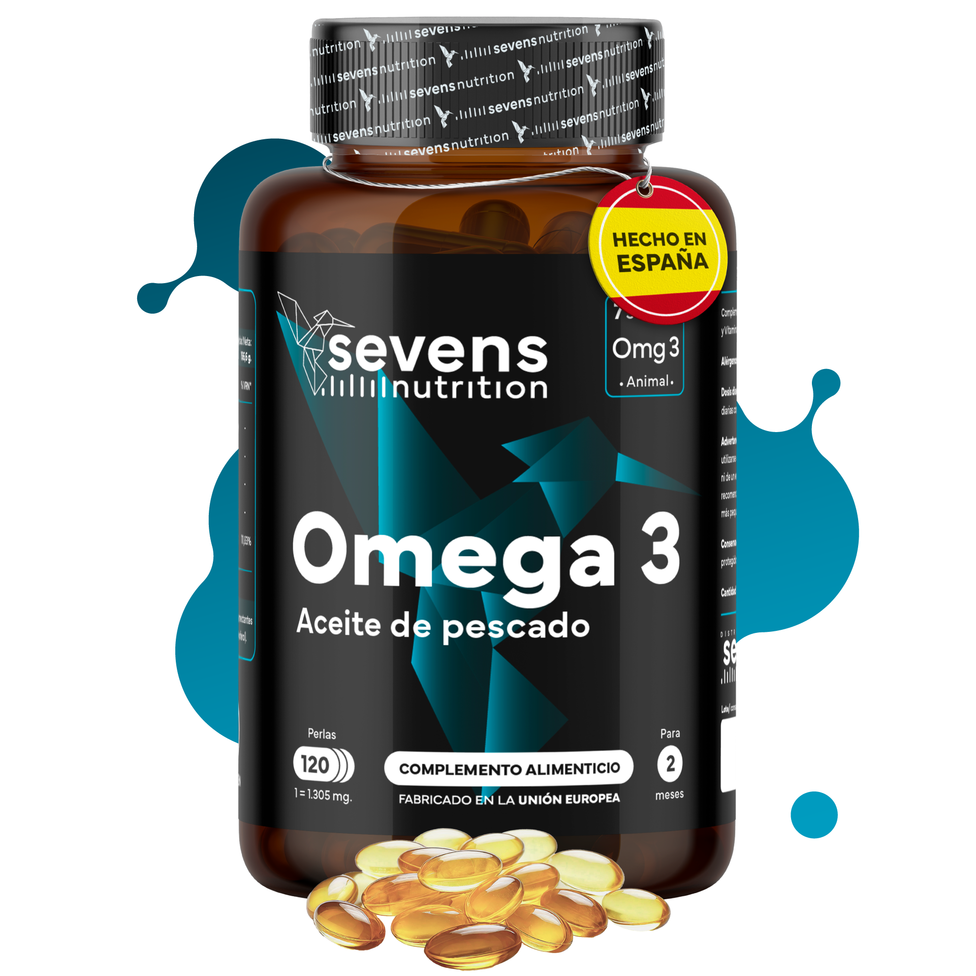 Omega 3 Sevens Nutrition. Apoyo Para Corazón Y Cerebro.