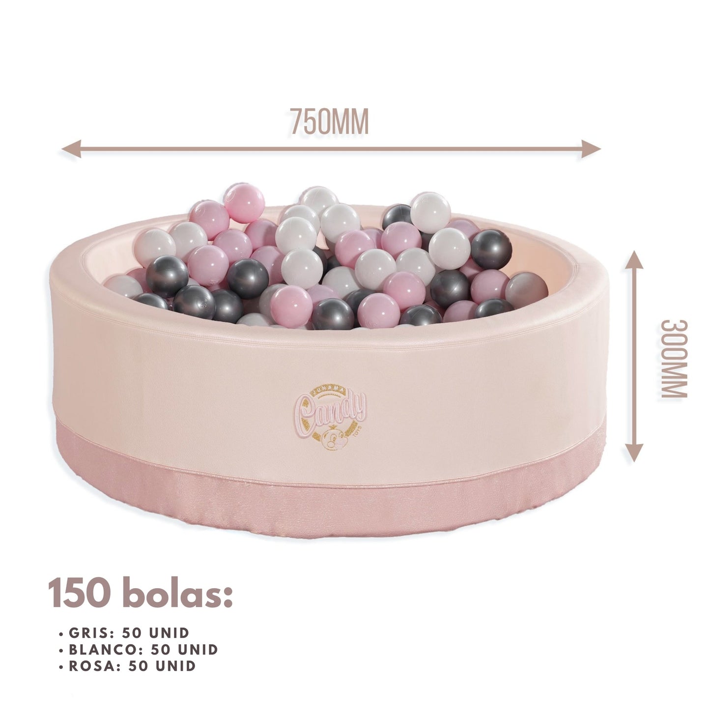 Piscina De Bolas Polipiel Candy Rosa_1