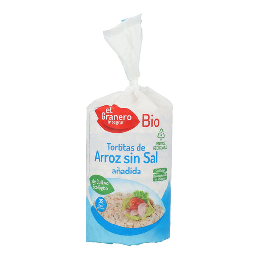 Tortitas de Arroz sin Sal El Granero, 115 g