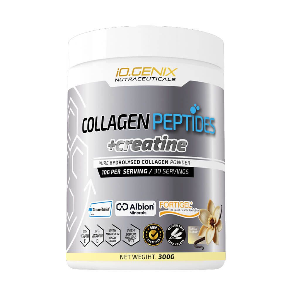 Collagen Peptides + Creatine - 300g - Vainilla - Colágeno - Io.genix_0