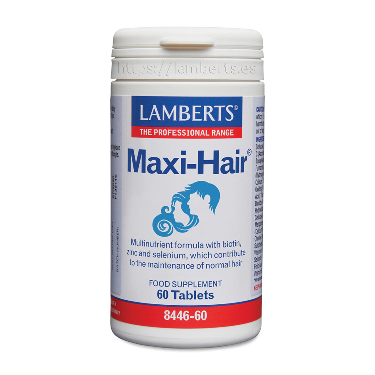 Maxi-Hair, Lamberts, 60 tabletas