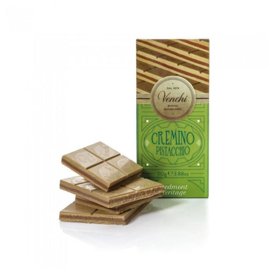 Tableta de Chocolate Cremino con Pistacho Venchi 110 gr