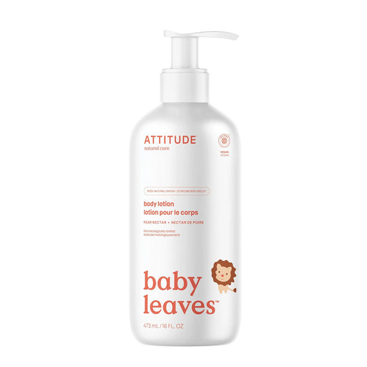 Loción corporal Néctar de pera para bebés, Attitude, 473 ml