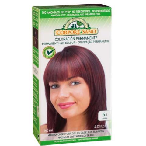 Tinte permanente nº5.5 caoba Corpore Sano 140 ml