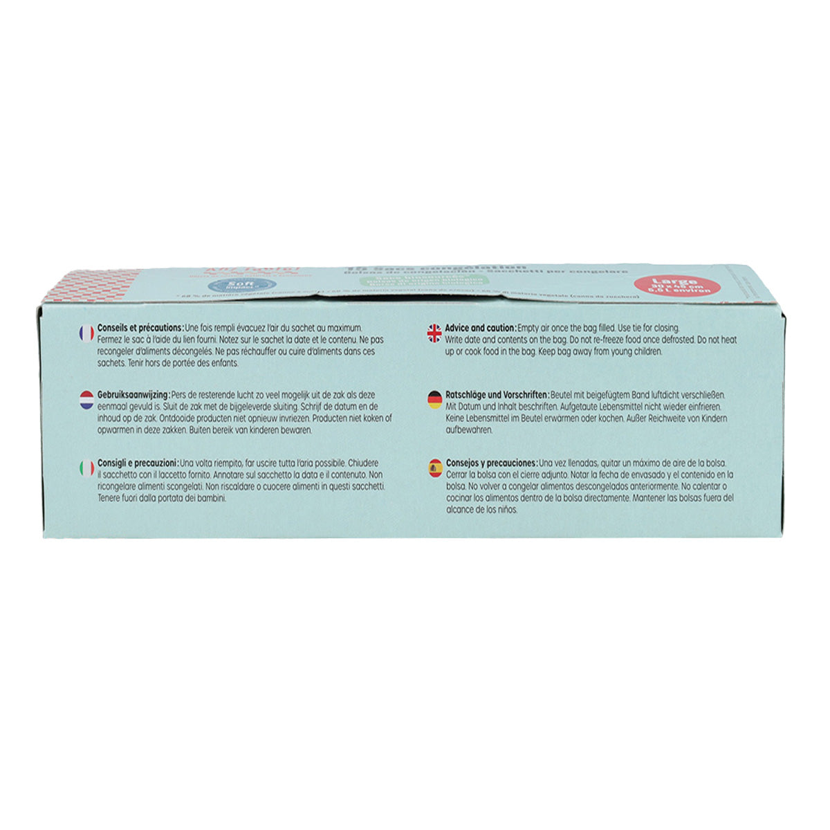 Bolsas congelar/conserva 25 x30mm, Ecodis, 30 Unidades