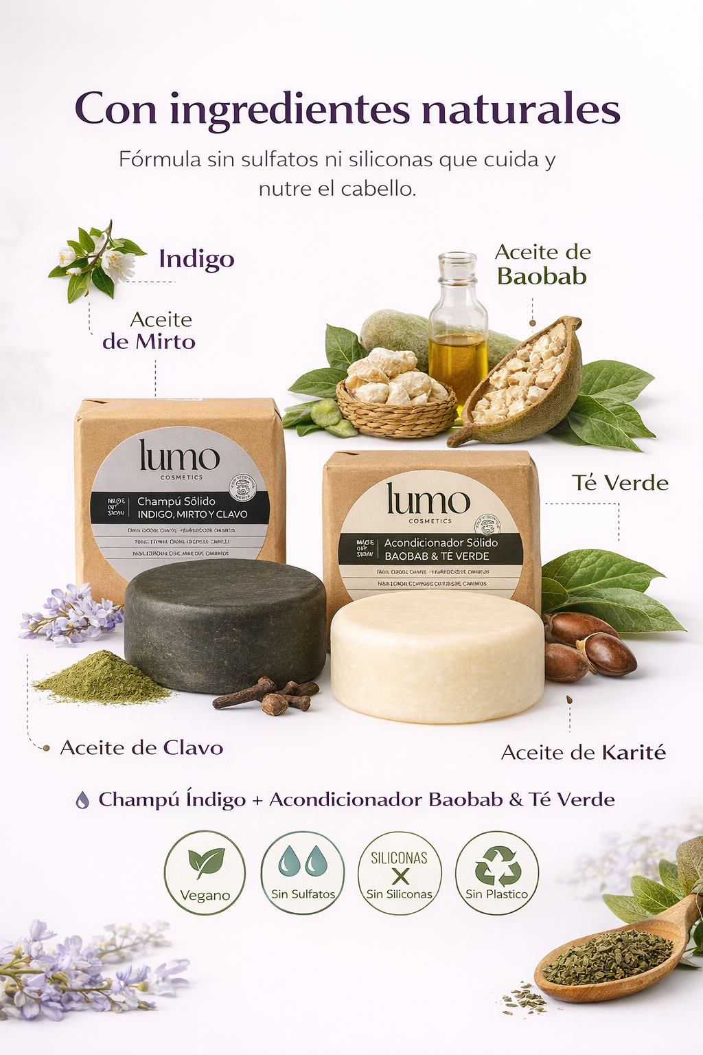 Pack Rizos | Champú Sólido Rizos + Acondicionador Baobab | Lumo Cosmetics_3