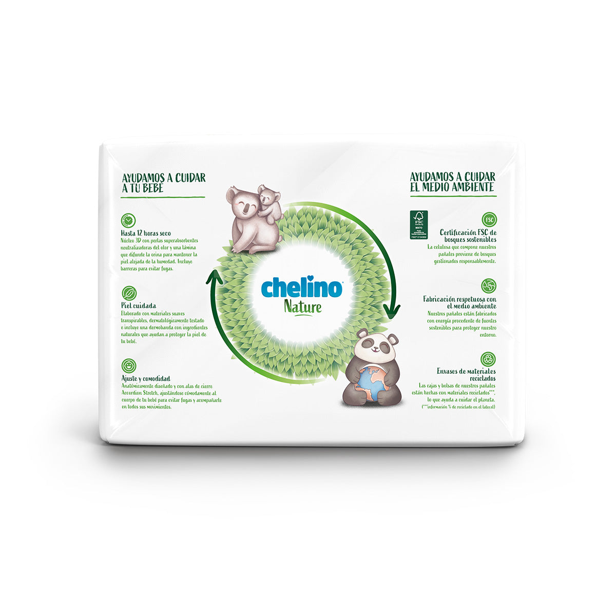Pañales T3 4-10 kg Chelino Nature 36 uds