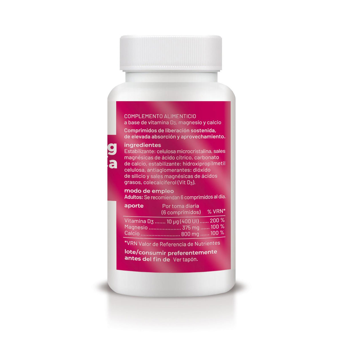 Vitamina D3+MG Liberación sostenida, Soria Natural, 60 comprimidos