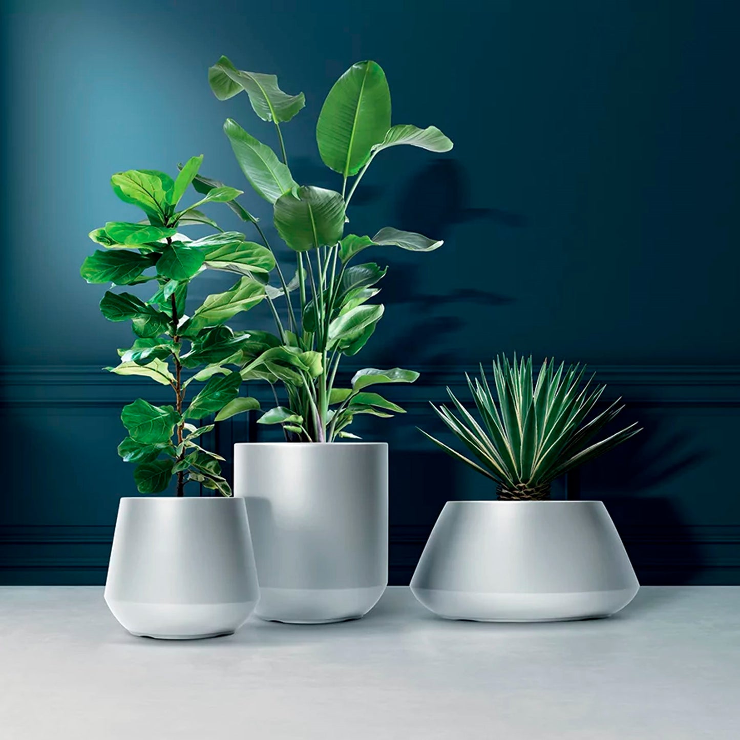 Maceta Heos 51l., Con Depósito, Dimensiones (mm) 439x439x440, Color Antracita