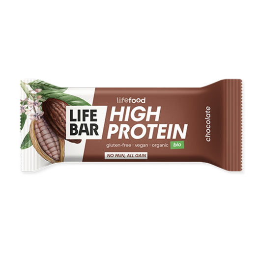 Barrita de proteína sabor chocolate 40 g Lifebar, Life Food