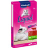 Vitakraft Cat Liquid Snack cremoso de ternera con inulina 6x15 g