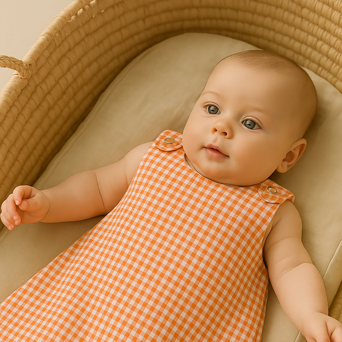 Saco De Dormir De Verano De Algodón Orgánico Vichy