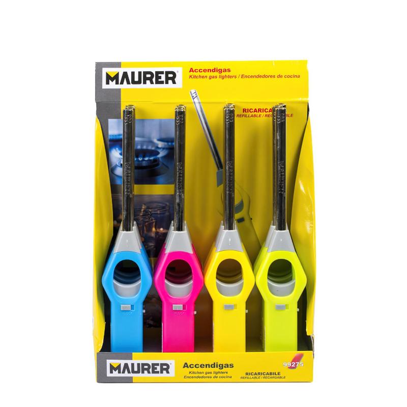 Encendedor Cocina Gas Con Llama Colores Surtidos 255 Mm.