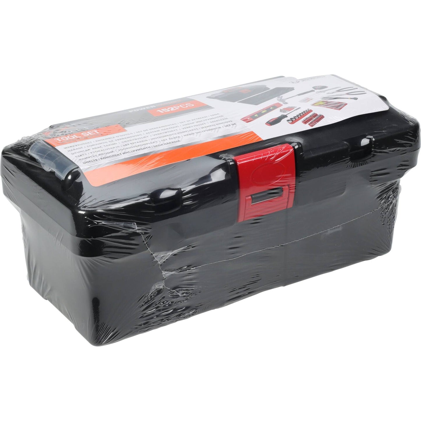 Well Home Kit De Herramientas Para El Hogar Co 152pc En Caja De Plástico Color Negro Y Rojo_3