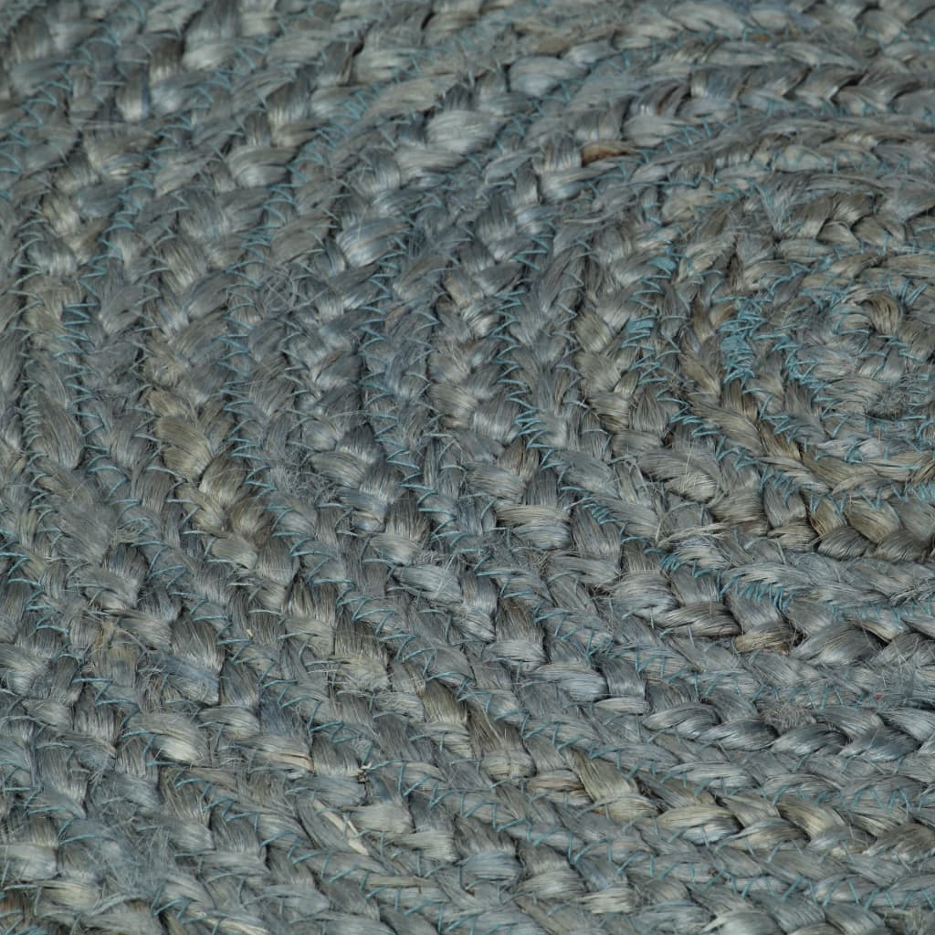Vidaxl Alfombra De Yute Tejida A Mano Redonda Verde Oliva 120 Cm / Vetonek_4