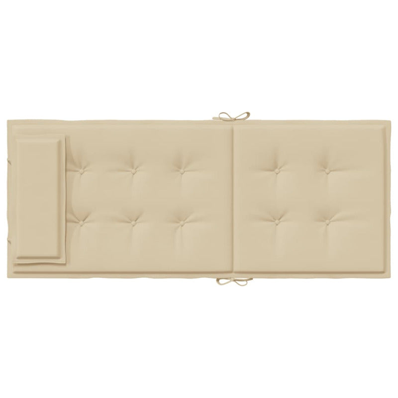 Vidaxl Cojines De Silla Con Respaldo Alto 6 Uds Tela Oxford Beige_5
