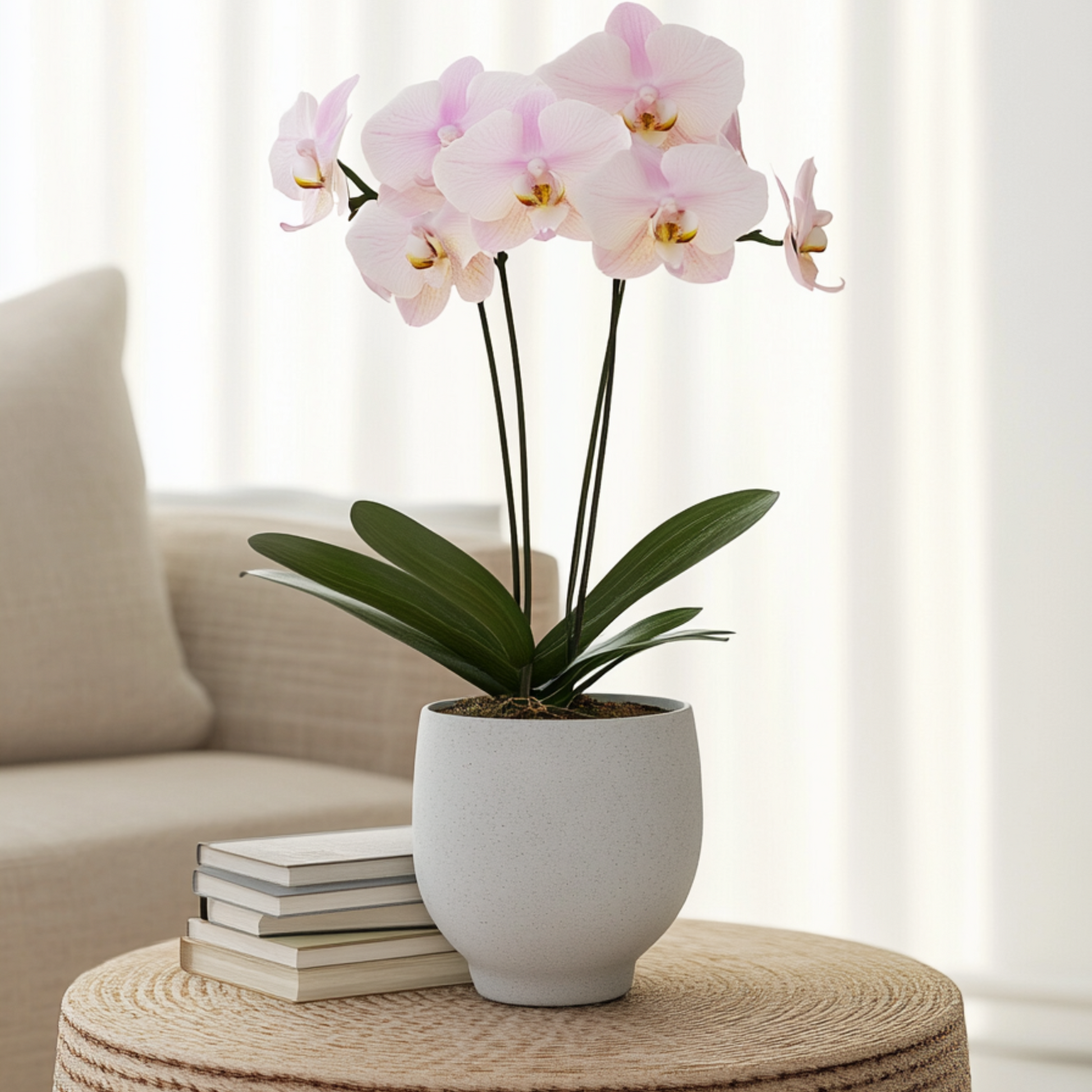 Orqídea Phalaenopsis - Phalaenopsis - Altura 50-60cm - ⌀12cm