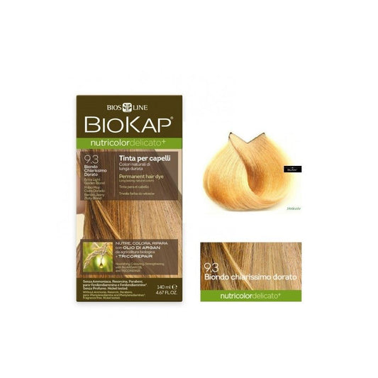 Tinte Rubio muy Claro Dorado Delicato Dye 9.30 Biokap 140 ml