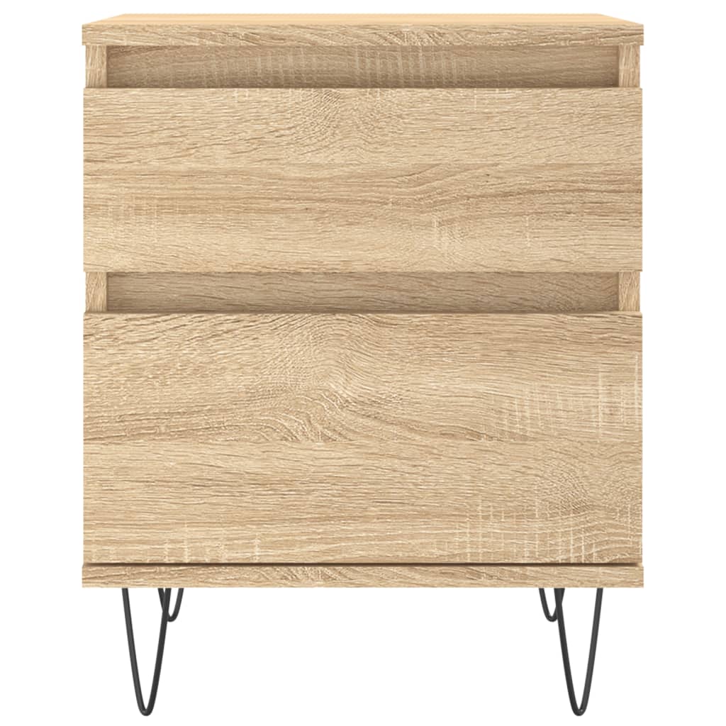 Mesitas Noche 2 Uds Madera Ingeniería Roble Sonoma 40x35x50 Cm_4