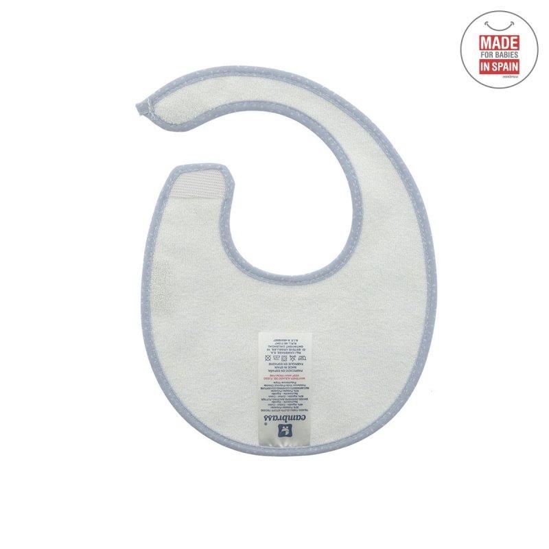 Babero Redondo con Velcro Sky celeste/ Lluvia  Cambrass