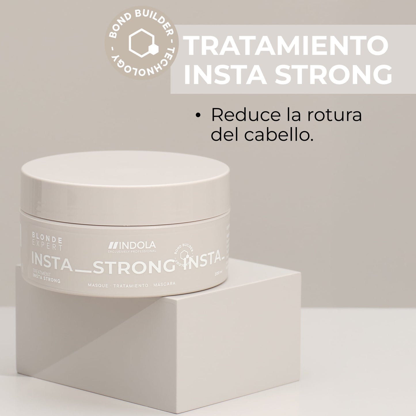 Indola Mascarilla Instastrong Todo Tipo De Rubios Profesional 200ml