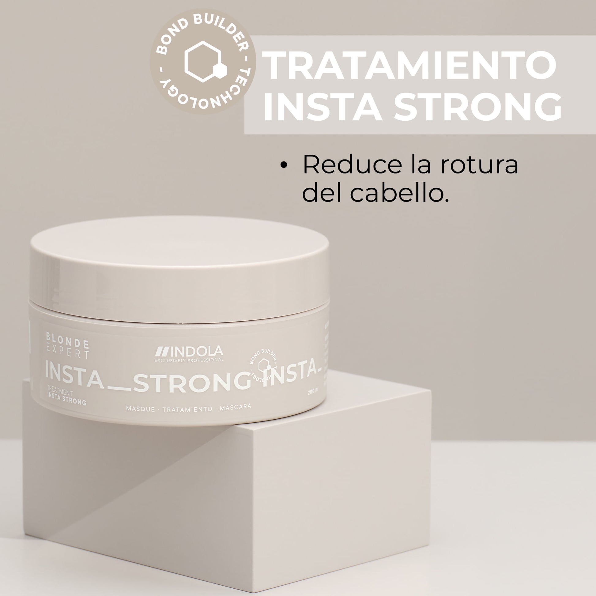 Indola Mascarilla Instastrong Todo Tipo De Rubios Profesional 200ml