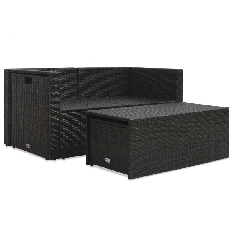 Vidaxl Set Muebles De Jardín 6 Piezas Y Cojines Ratán Sintético Marrón_5