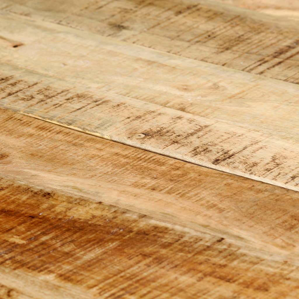 Mesa De Comedor Madera Maciza De Mango Rugosa 140x70x75 Cm_4
