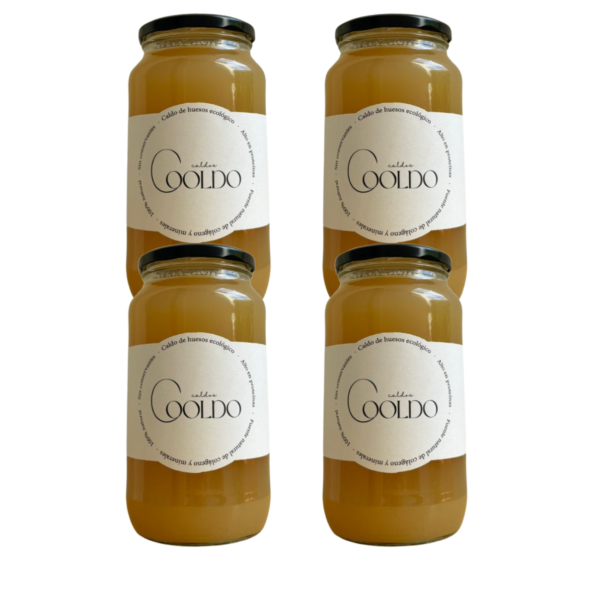 Pack x4 Caldo de Huesos Cooldo 870 ml