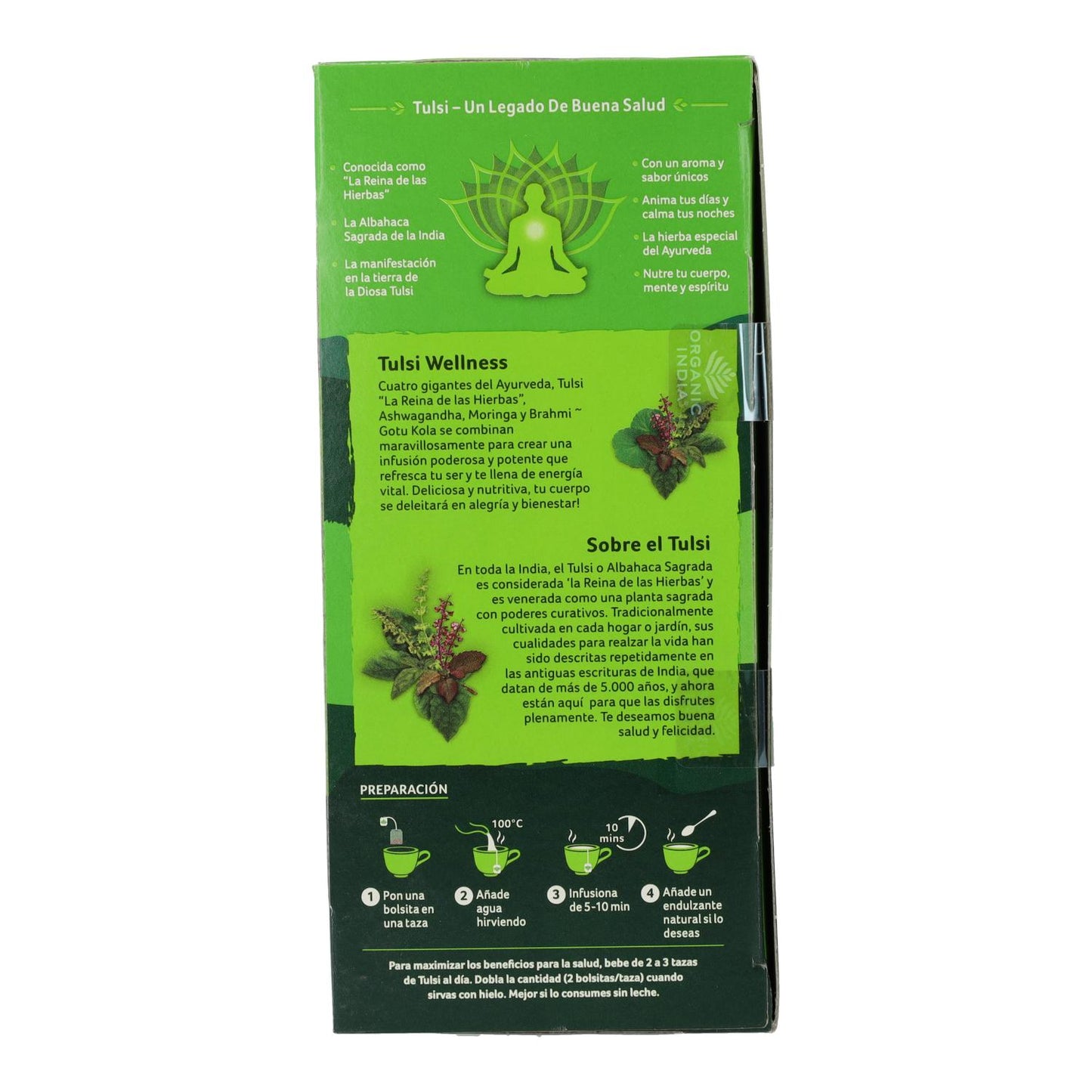 Tulsi Wellness Organic India 25 bolsitas