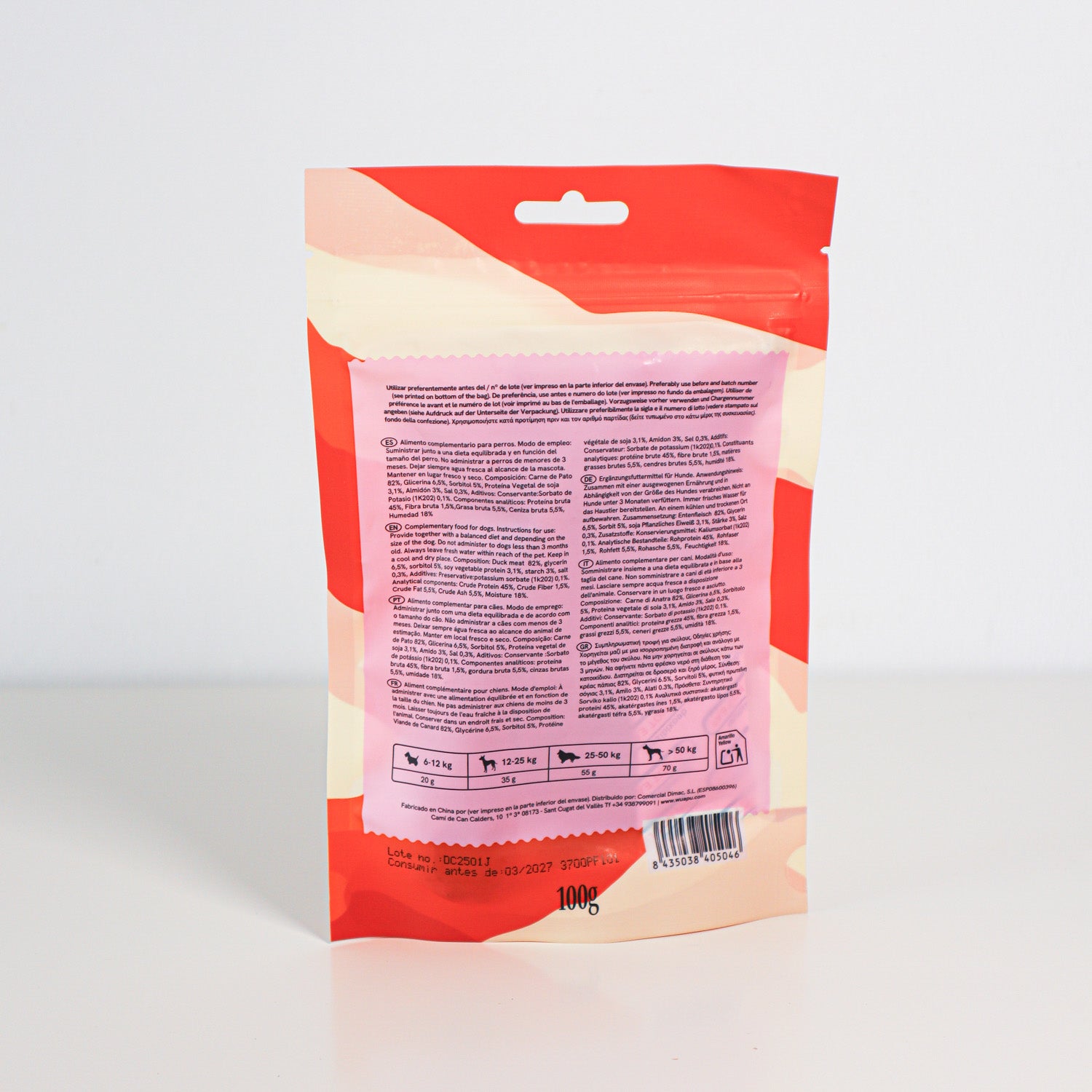 Snack Natural Para Perro Filete De Pato Desecadas Wuapu