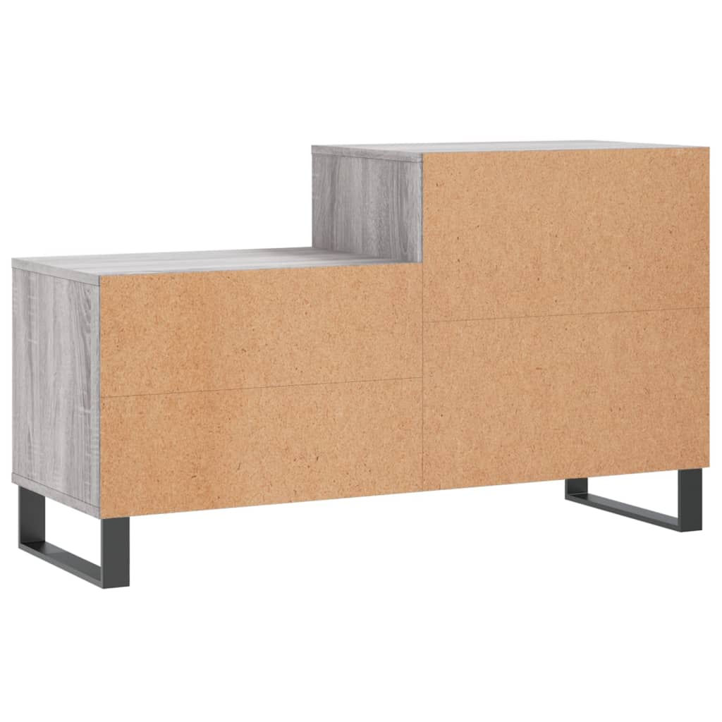 Vidaxl Mueble Zapatero Madera Contrachapada Gris Sonoma 102x36x60 Cm_5