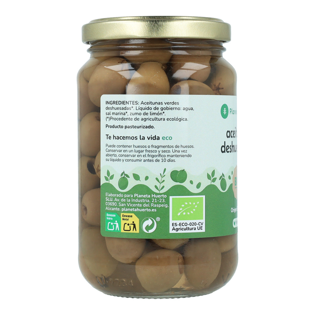 Aceitunas deshuesadas Eco Planeta Huerto 335 g