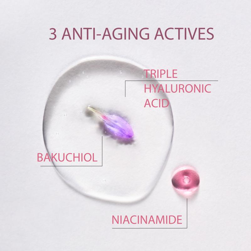 Guantes Mascarilla AntiAge  Triple Ácido Hialurónico, Bakuchiol y Niaciniamida Iroha Nature 2 x 9ml