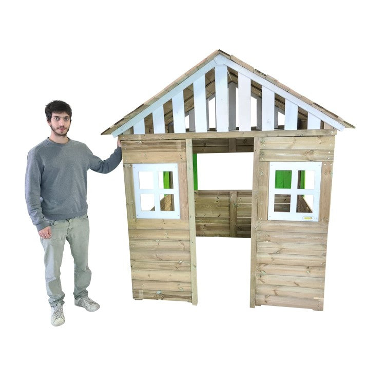 Casita De Madera Masgames Lollipop Xxl Horeca Blanco.