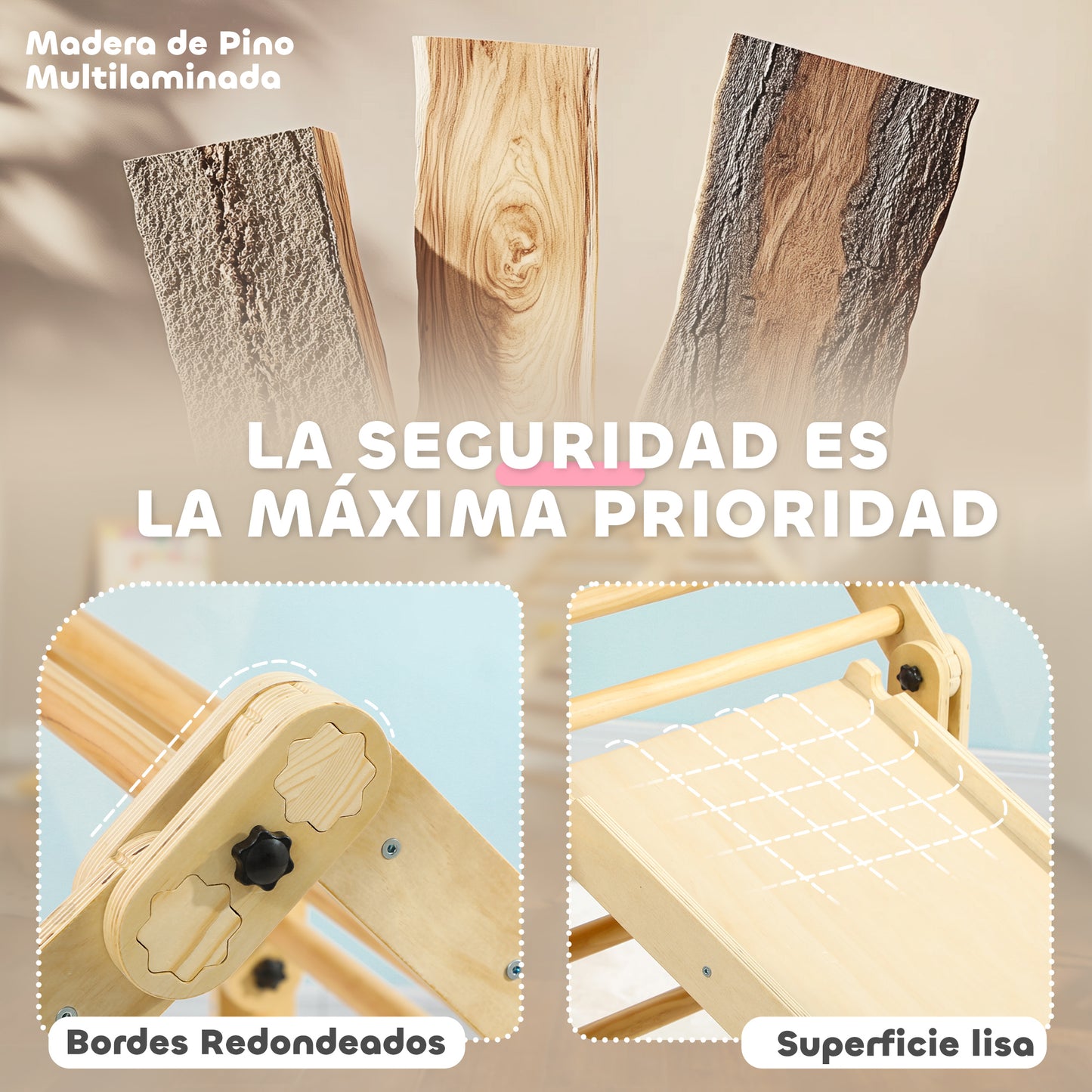 Aiyaplay Escalada Para Niños De 18-48 Meses 3 En 1 175x70x89 Cm Multicolor_5
