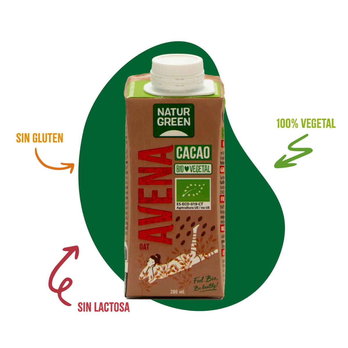 Bebida de Avena Cacao NaturGreen 200 ml