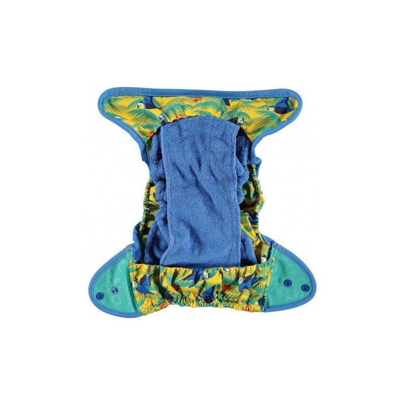 Pañal de Tela de Bambú Loro Corchetes Close Pop-In