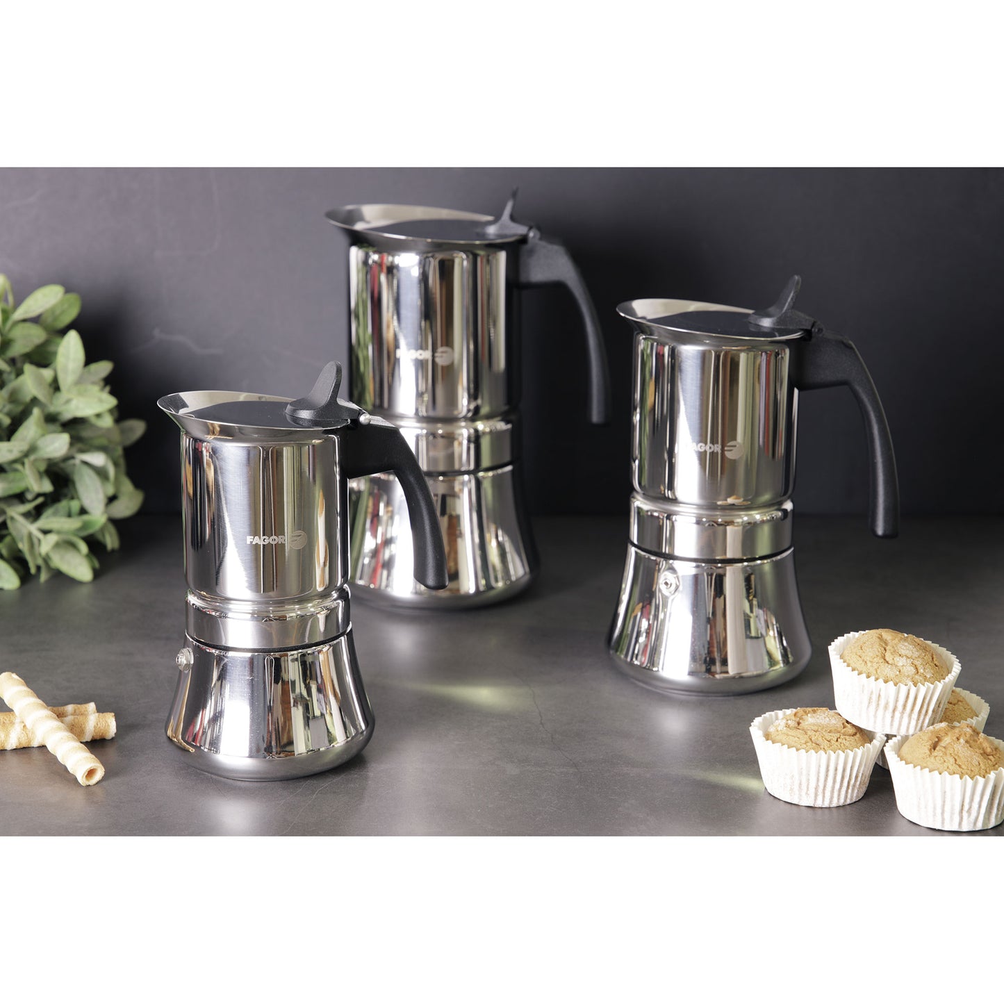 Cafetera Inox Etnica 10 Tazas Acero Inoxidable 18/10 Fagor_5