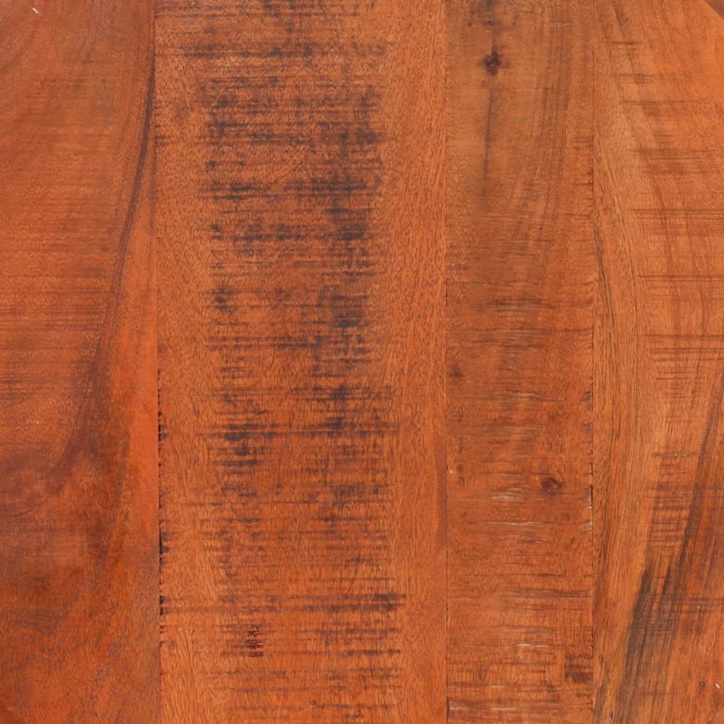 Mesa De Centro De Madera Maciza De Mango Rugosa Ø 52x30 Cm_4