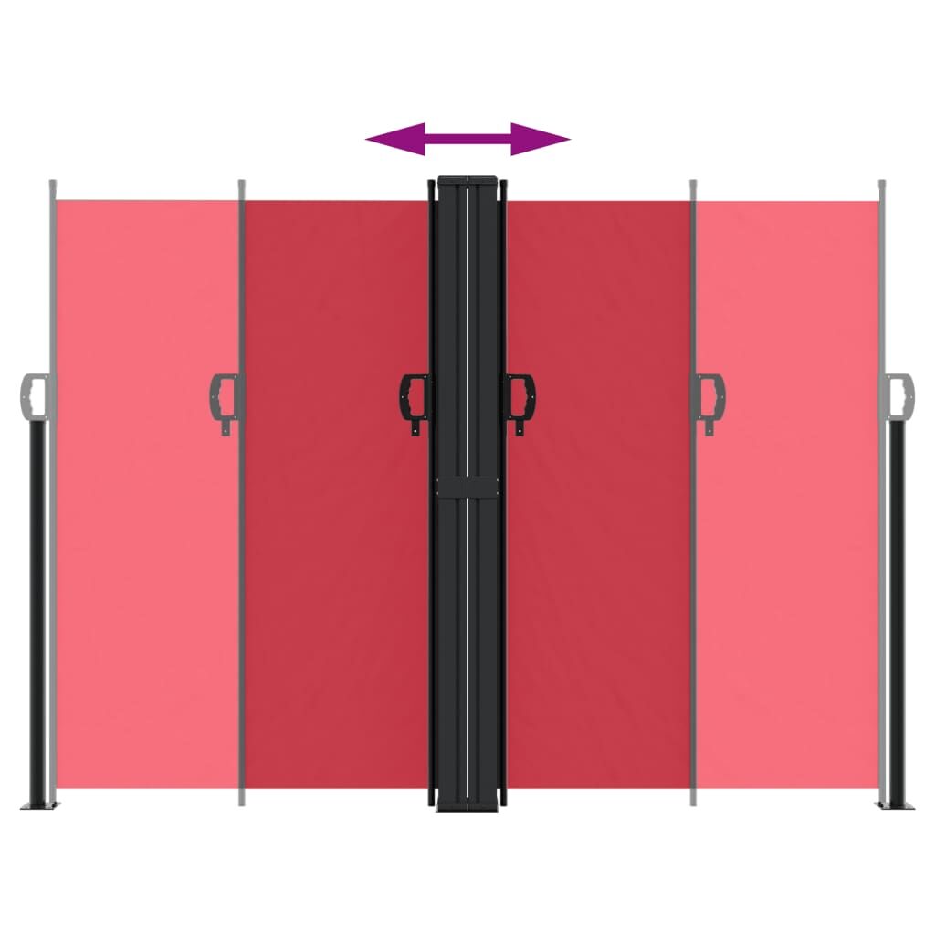 Vidaxl Toldo Lateral Retráctil Rojo 180x600 Cm_4