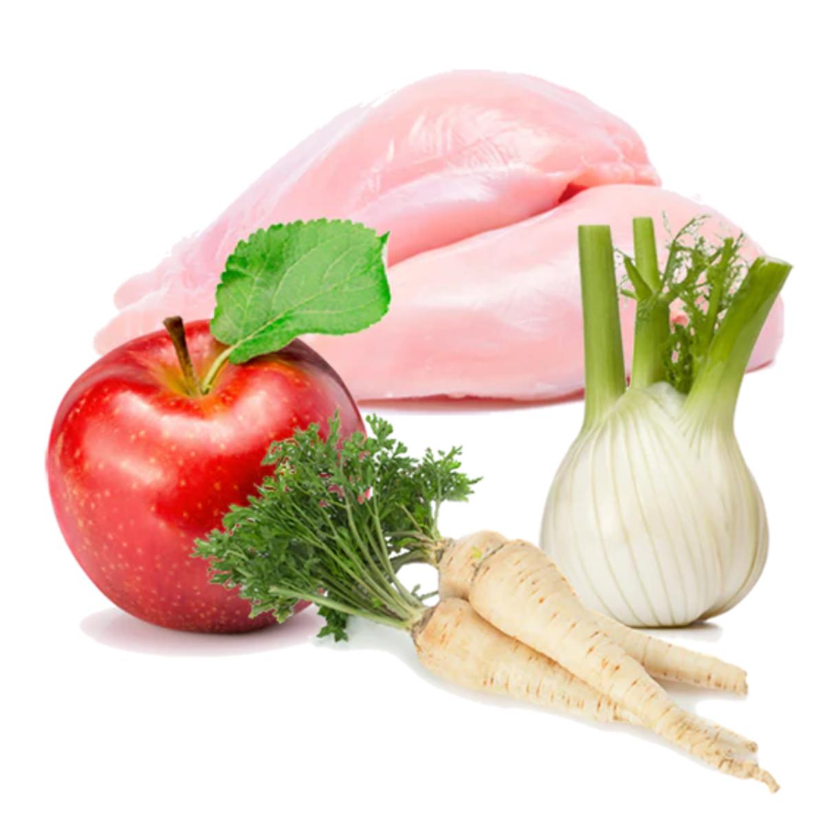 Comida húmeda Barf perros Festín de pollo BIO, Puromenu, 400 g