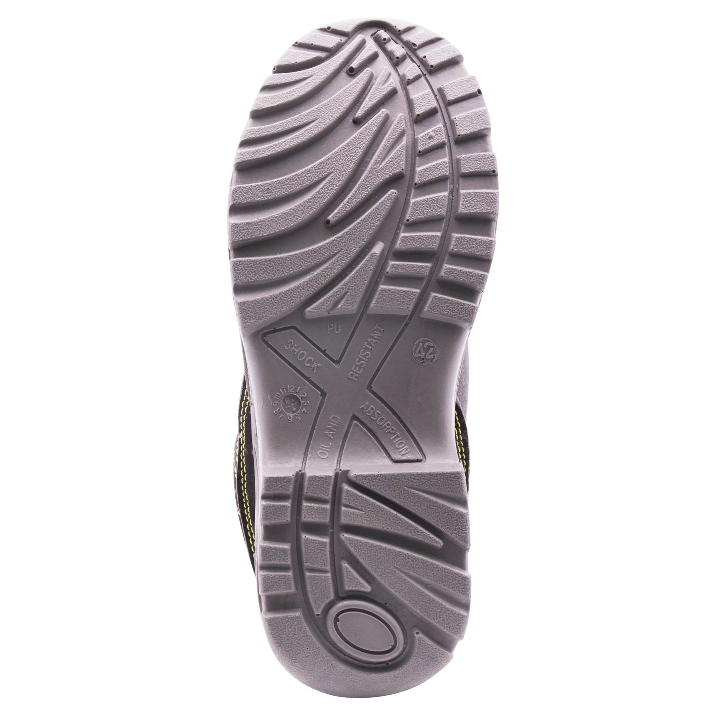 Goodyear Calzado De Seguridad Piel Serraje Gris, Alta Resistencia, Forro Antibacteriano Talla 36_1