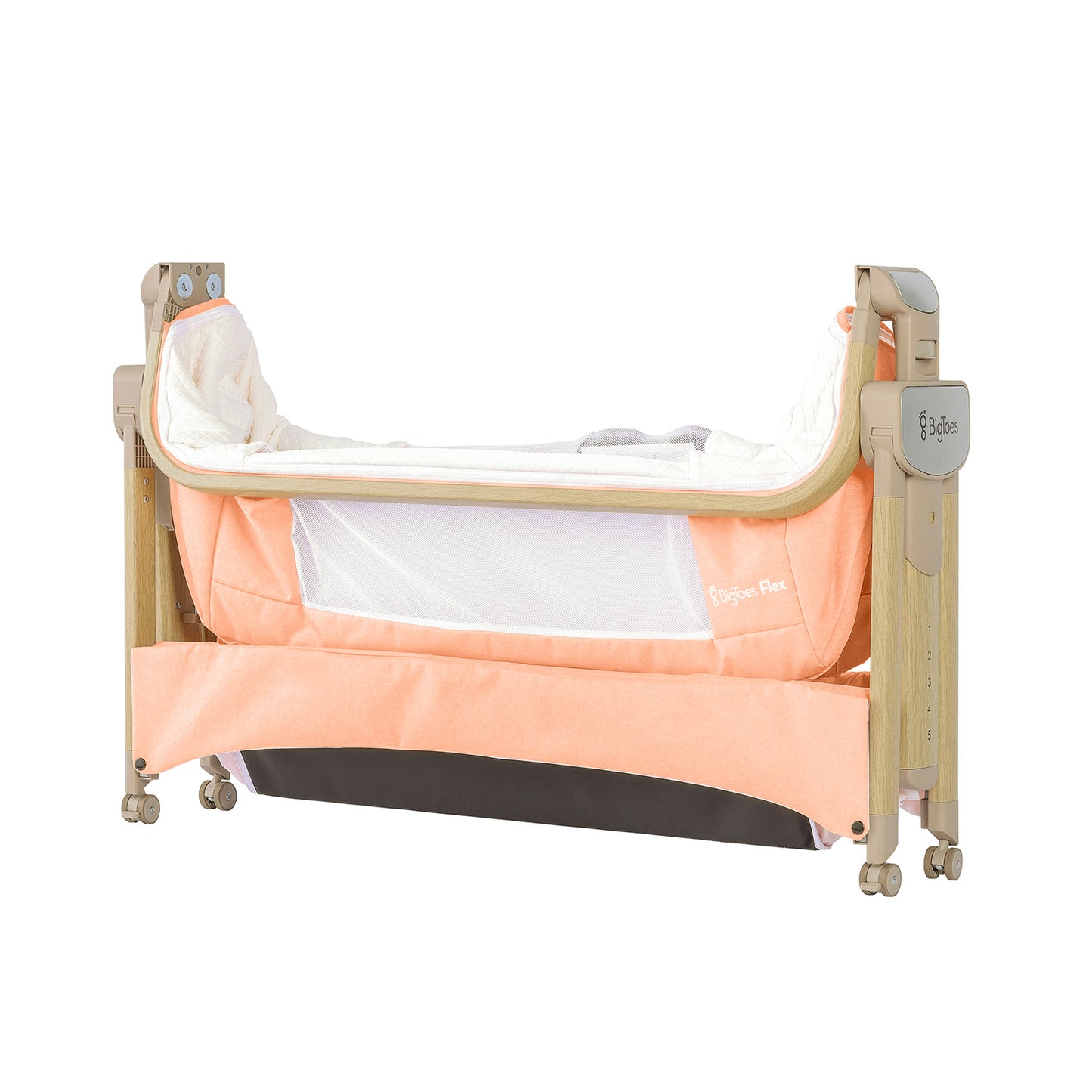 Minicuna De Colecho Plegable Bigtoes Flex Peach Deco