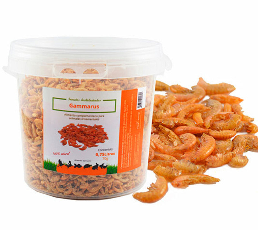 Gammarus Deshidratados Para Tortugas Y Aves De Corral | Fuente Natural De Proteína (120 G)_0