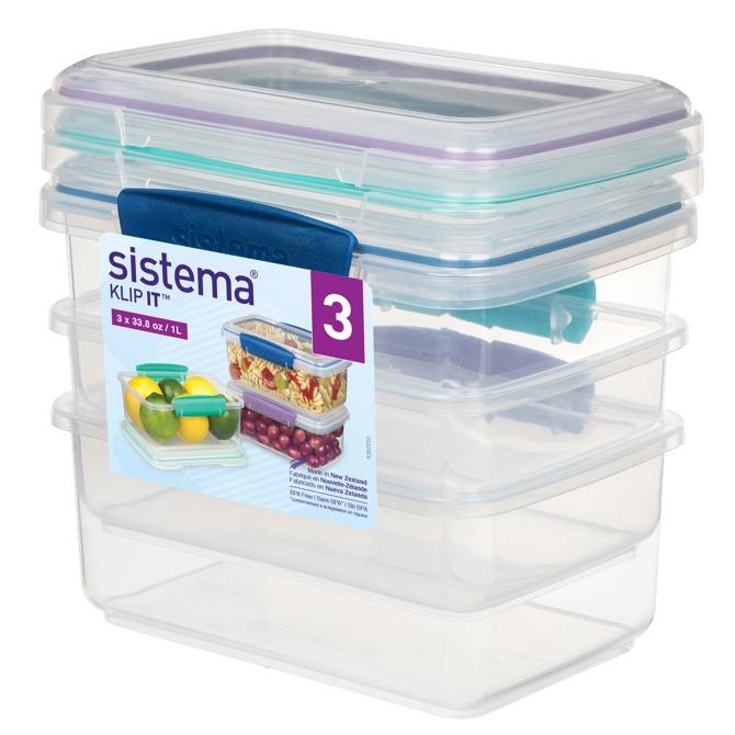 Pack Recipeientes herméticos Sistema Klip It 3x1 l