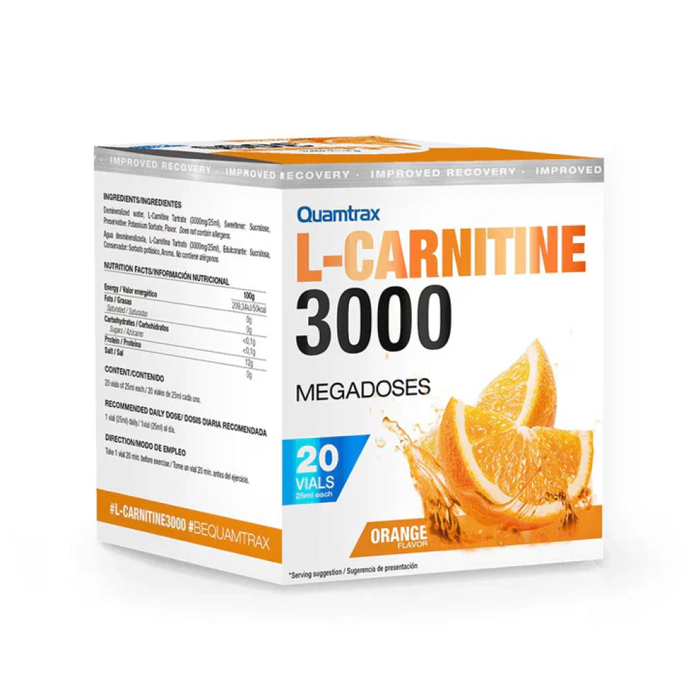 L-carnitine 3000 20 X 25 Ml Naranja_0