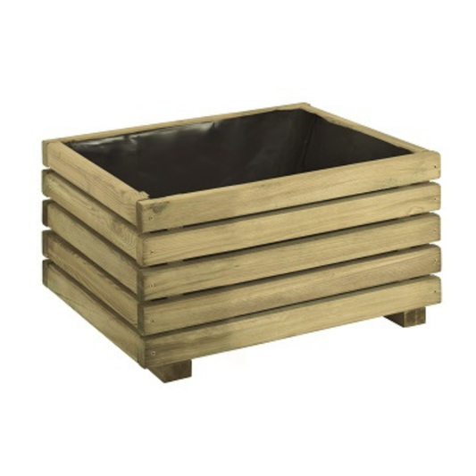 Jardinera de madera rectangular 40 cm Kub 17 L