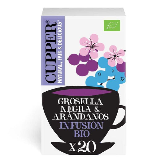 Infusión Grosella Negra y Arándanos Bio Cupper 20 bolsitas