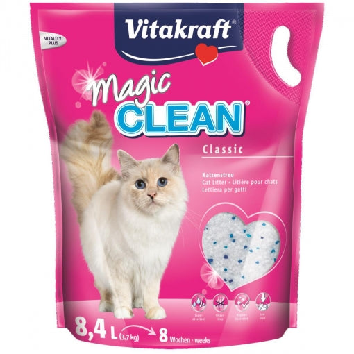 Vitakraft Magic Clean Perlas de gel de sílice súper absorbentes 3,8 L